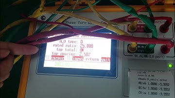 Simple steps for Transformer Turns Ratio Tester testing #ttr  #transformer  #testequipment