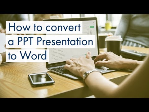 PowerPoint 프레젠테이션을 Word 문서로 변환하는 방법