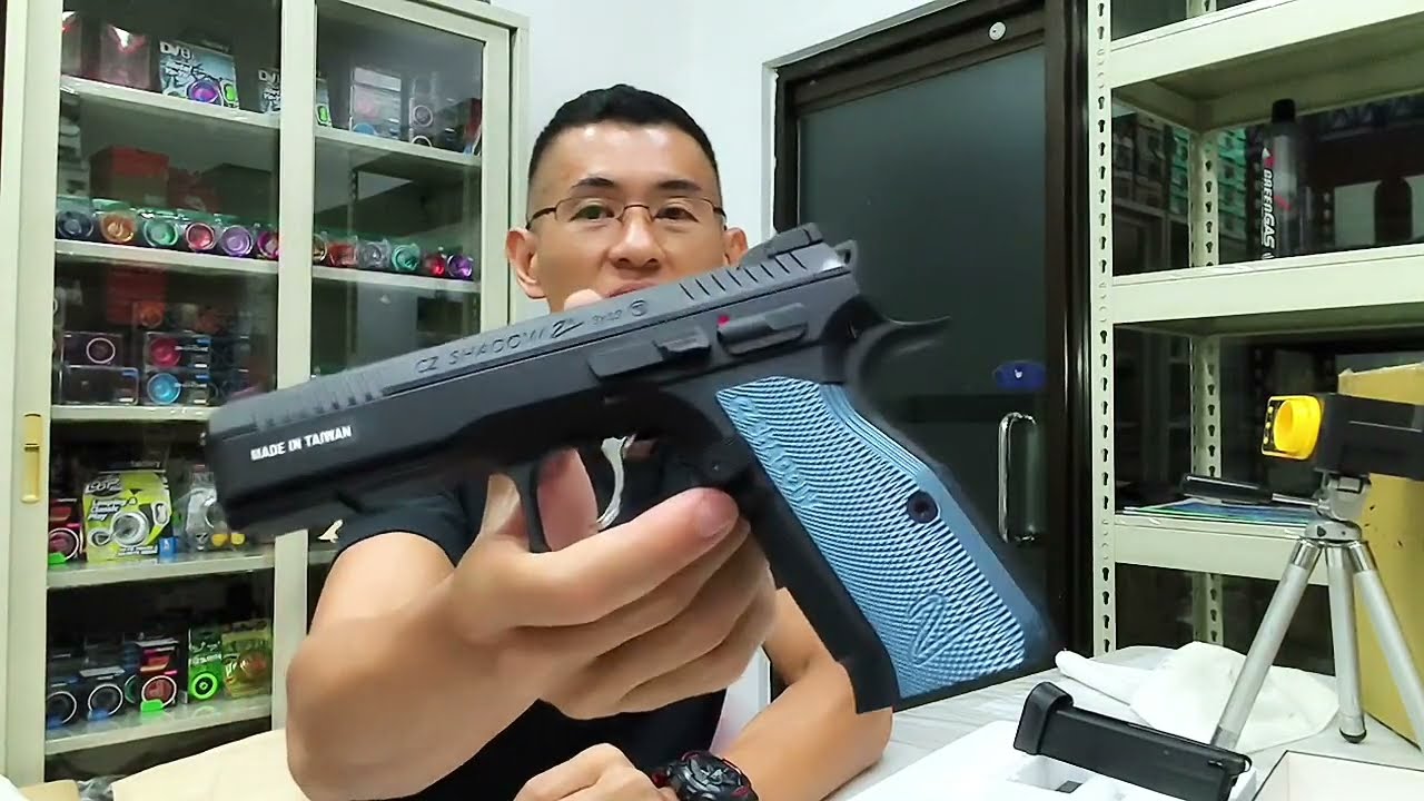 Testing a KJW CZ Shadow 2 Airsoft Gas Blowback Toy Gun