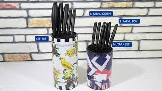 Titiz Plastik - Cutler Şef Bıçak Standı Set