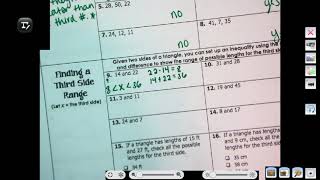 5-4 Inequalities in One Triangle