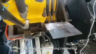 Ritec CNC Angle Steel Processing Line Working