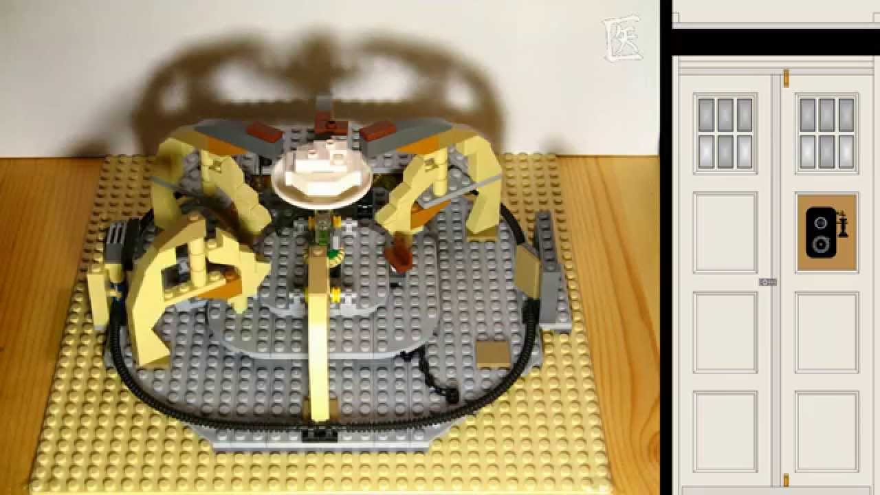 Doctor Who Lego Tardis 2005 Microfigures Interior Instruction