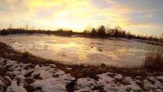 Sunset at Frozen Mattis Park