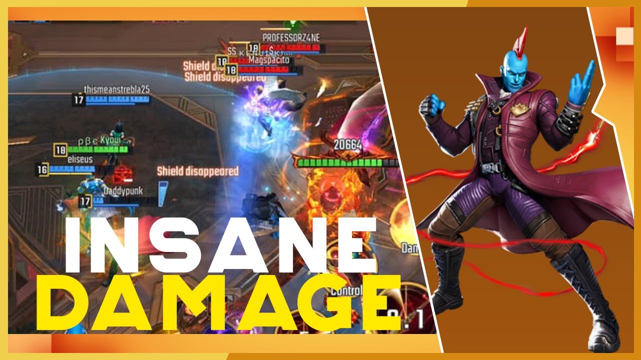 Yondu Insane Burst Damage | Marvel Super War