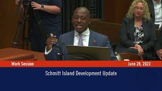 DRA/Schmitt Island Development Update | Work Session - June 28, 2023