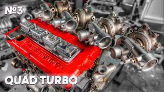 QUAD TURBO 4G63 engine