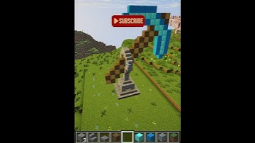 giant diamond pickaxe⛏️. #minecraft #gaming #shorts #viral #trending