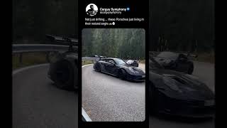 A couple of Porsches attacking corners at the perfect angle… this is pure art. Credits to @nero992rs