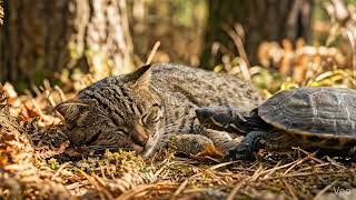 Cat Little Turtle, Dont Disturb My Sleepsganknowwasaishudd