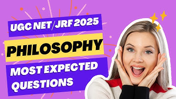 ||UGC NET 2025|| PAPER-2 PHILOSOPHY|| MOST EXPECTED QUESTIONS ||