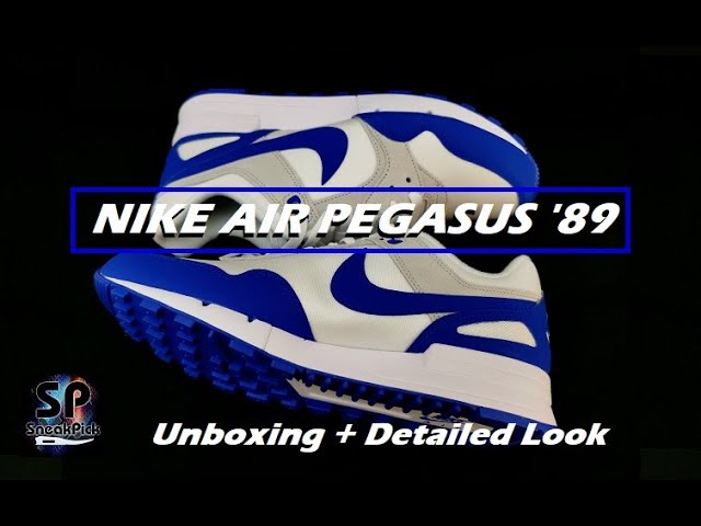 Nike Air Pegasus '89 (White/Racer Blue-Photon Dust) UNBOXING | DETAILED  LOOK - YouTube