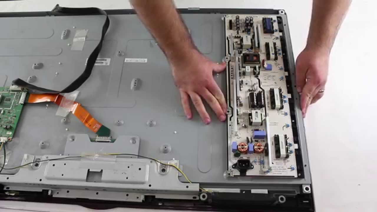 Samsung lcd tv repair how to remove & install backlight inverter ... Dot tv bord