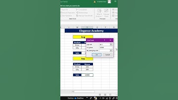 Excel Shortcut Trick- How to use Goal Seek 😛 #excel #msexcel #eleganceacademy #ytshorts #shorts