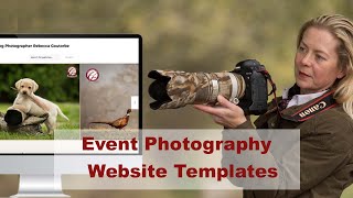 Event photography website template