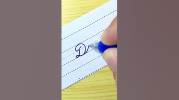 How to write “Dad” in Cursive writing | Cursive handwriting practice | Calligraphy | with Gel pen