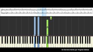 Away in a Manger EASY/ Jesús en pesebre FACIL / Piano Tutorial