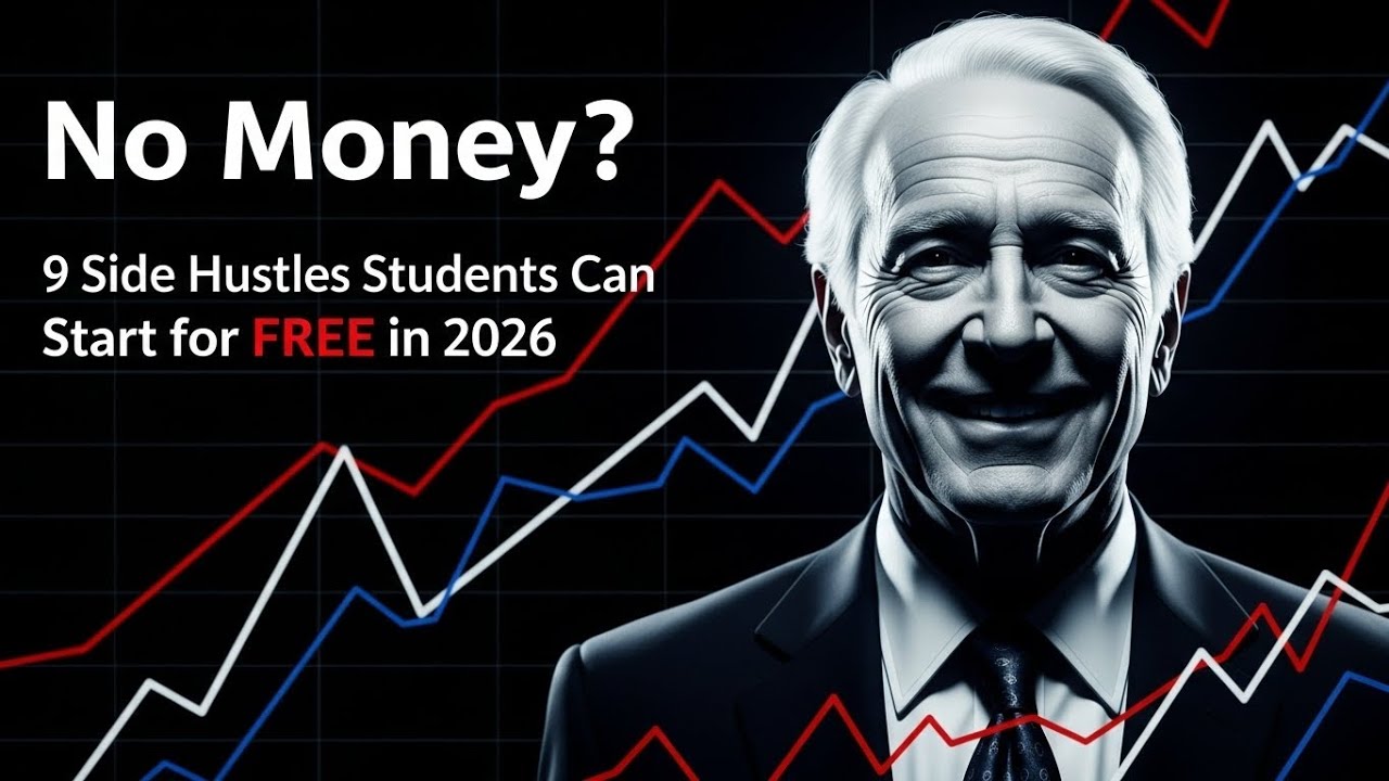 No Money? 9 Side Hustles Students Can Start for FREE in 2026 | Hustle series | Hustle ideas