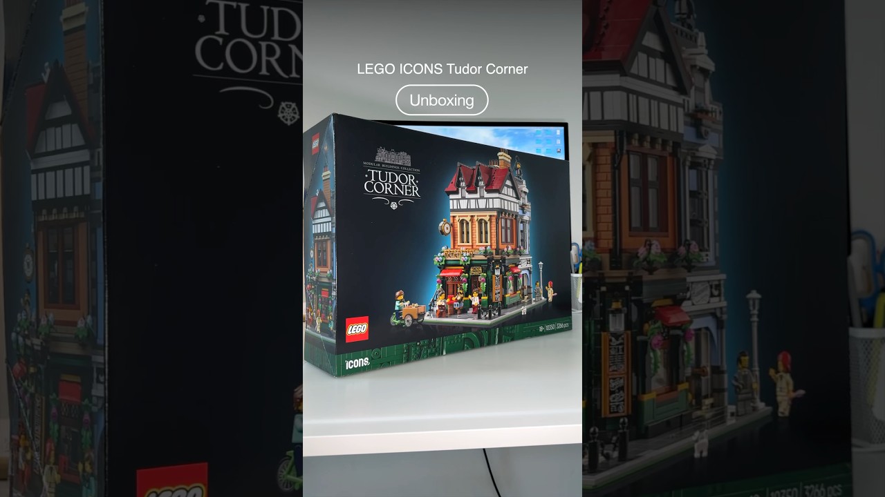 Let’s unbox and take a quick look at the iconic LEGO ICONS Tudor Corner 10350! 🏠 