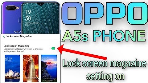 Oppo A5s Phone Lock screen magazine setting on..#rajuhelp24 #oppo #a5sphone