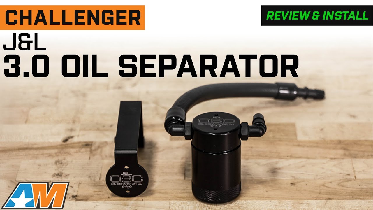 Обзор и установка масляного сепаратора Challenger J&L 3.0 6,4 л HEMI 2011–2023; черный анодированный