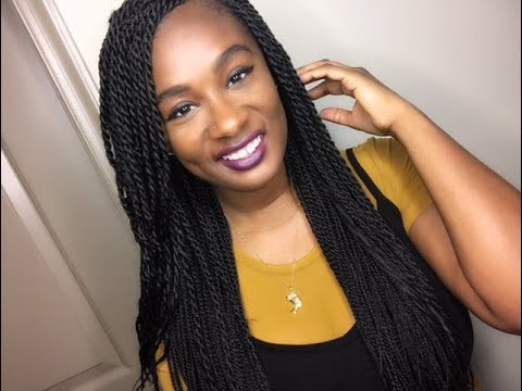 Protective Style: Crochet Senegalese Twist - YouTube