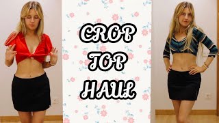 CROP TOPS WITH MINI SKIRT | Try on haul