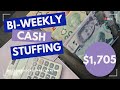 Cash Stuffing $1,705 | June 20, 2025 | Budgeting | Cash Envelope System