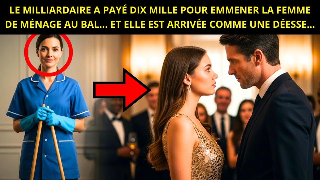 LE MILLIONNAIRE A PAYÉ DIX MILLE POUR EMMENER SA FEMME DE MÉNAGE AU BAL… ET ELLE A ATTIRÉ TOUS LES
