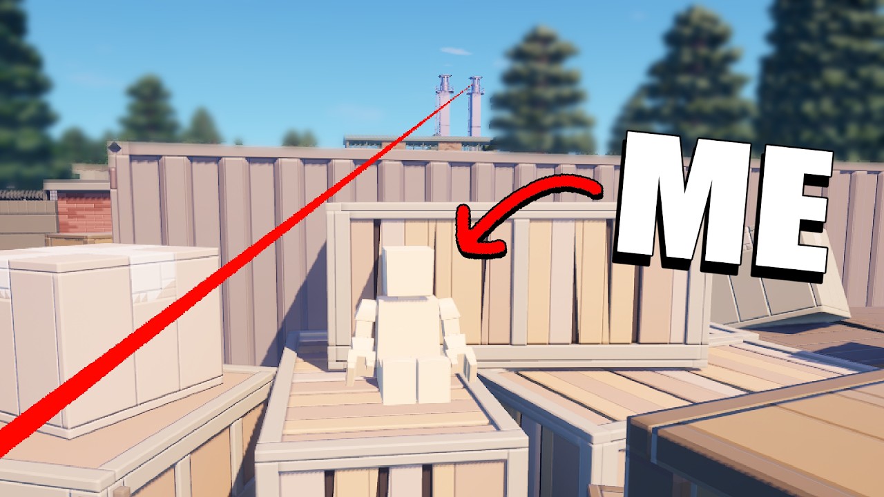 Я использовал КАМУФЛЯЖ, чтобы избегать снайперов в прятках!