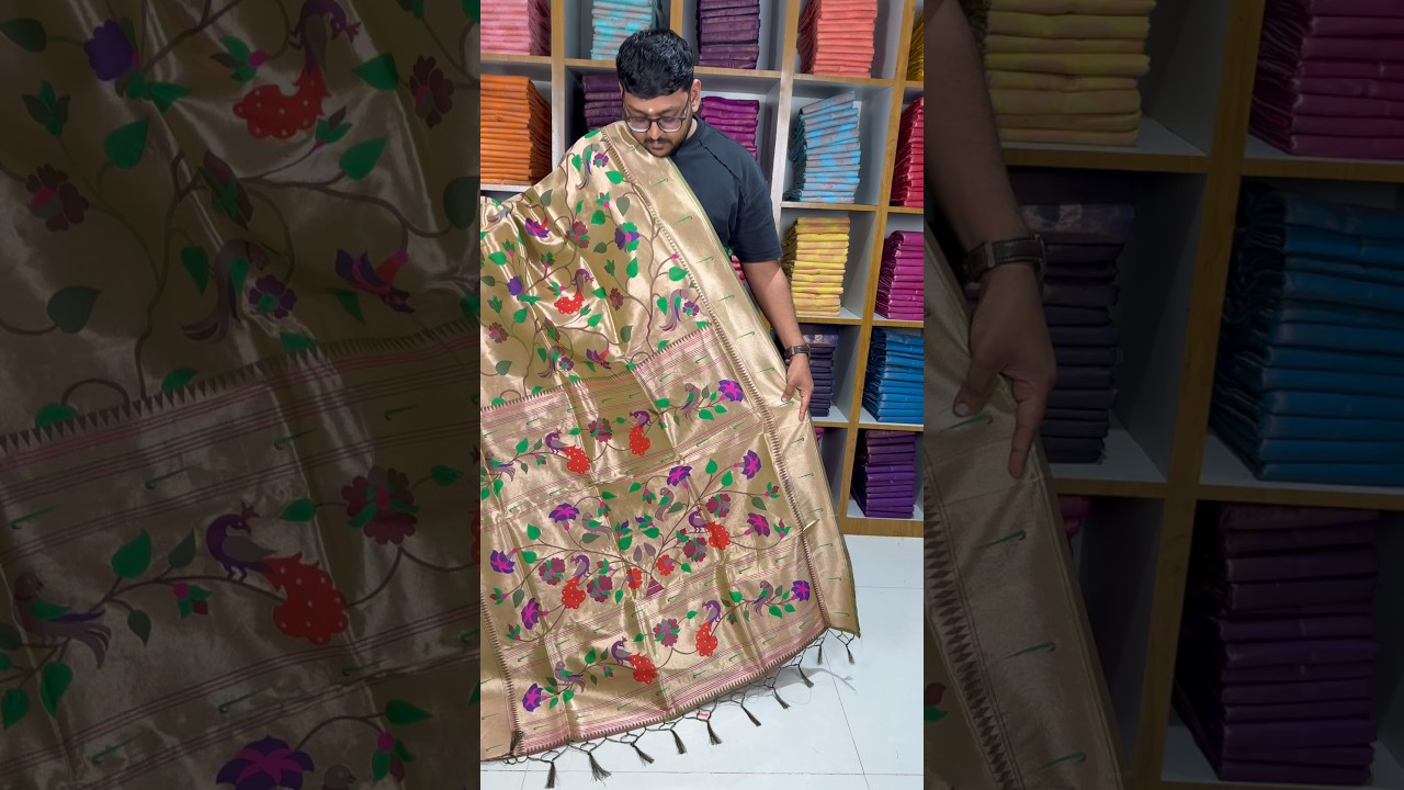 Pure Silk Kanchipuram Full Weaving Wedding Special Paithani Saree