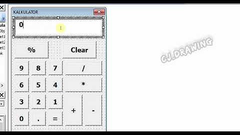 MEMBUAT KALKULATOR DASAR DI VBA EXCEL