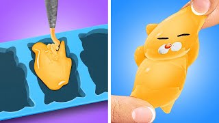 How To Make DIY Squishy Cat 😍😺 Best Hot Glue Crafts And Hacks! screenshot 1
