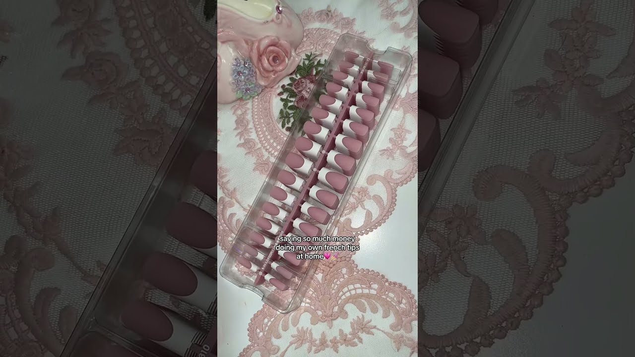 Stunningly Realistic Pink French Tip Nails 