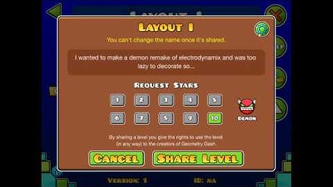 Geometry Dash - Layout I by MythicDragonz (Electrodynamix remake)