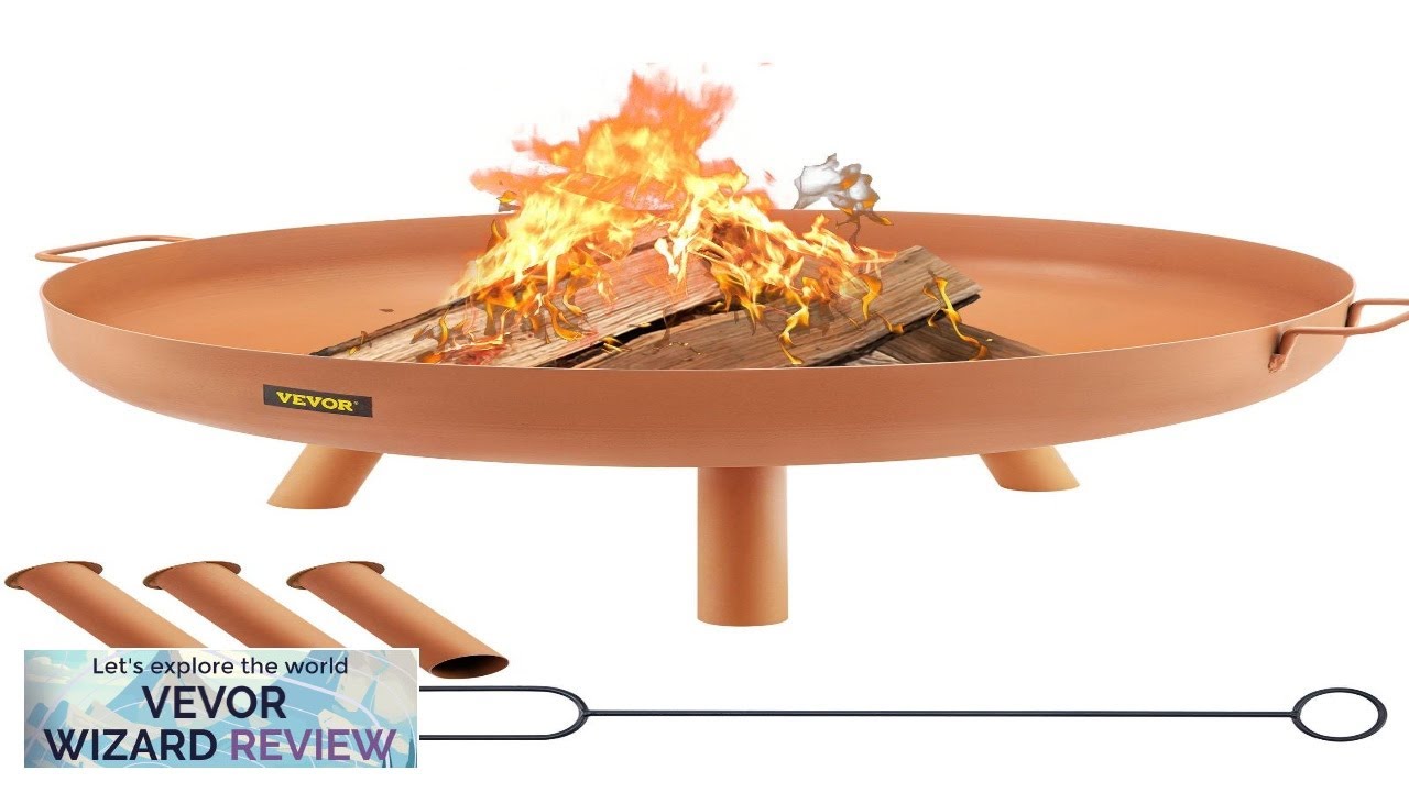 VEVOR Fire Pit Bowl 30-Inch Deep Round Carbon Steel Fire Bowl Wood Review