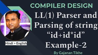 LL(1) Parser & Parsing of string "id+id*id" Ex. 2 | Compiler Design screenshot 5