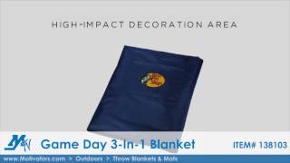 Throw Blankets & Mats - Leeds Game Day 3-in-1 Blanket | Video Demo