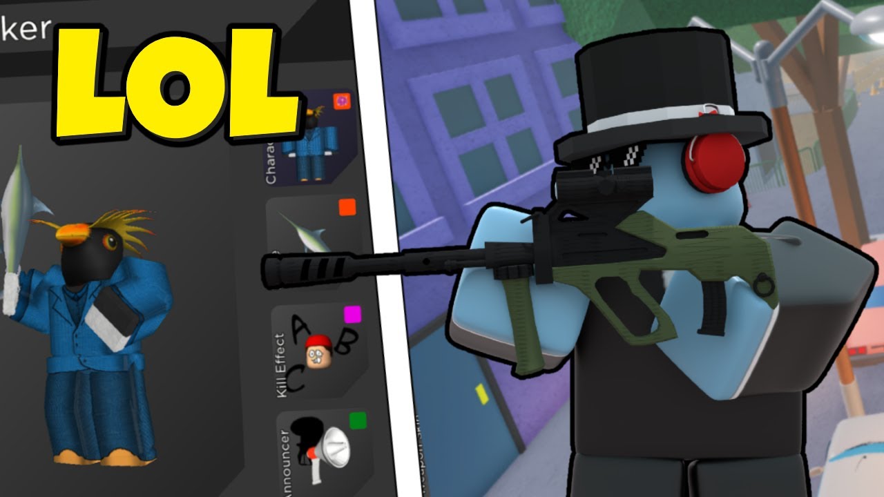 I used the FUNNIEST Roblox Arsenal LOADOUT.. (Roblox Arsenal)