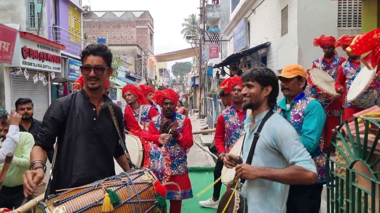Krishna Dhol Tasa at Sri Sri Annapurna Mata Puja , Sasthitala Para in Nabadwip Rasyatra , 2023