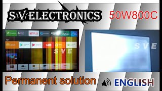 KDL-43W800C, KDL-50W800C, KDL-55W800C, W950D, W800D, W950C Tcon | Color lines White screen | English