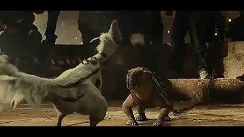 Lystrosaurus vs Oviraptor Jurassic world dominion escena eliminada