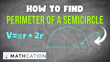 How to find the Perimeter of a Semicircle (Perimeter of a Semicircle Formula)
