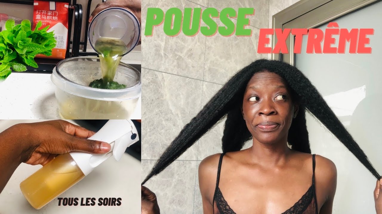 FAIRE POUSSER SES CHEVEUX CRÉPUS RAPIDEMENT AVEC LA MENTHE |Sans