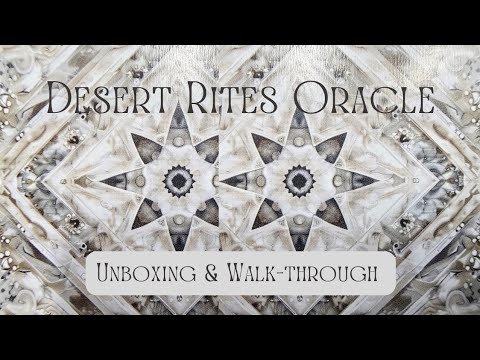 Dreamy Desert Rites Oracle 🤍 || Unboxing & Walk-through - YouTube