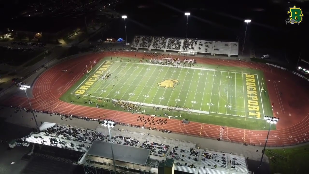 Drone Footage of Bob Boozer Field at Night