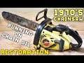 CHAINSAW RESTORATION (ENGINE RUNNING ON CHAIN OIL!)