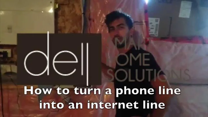 How to turn a phone line into an internet line