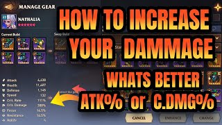 Awaken Chaos Era : Whats Better Atk Or Crit Dmg ?? How To Boost Your Dammage In The Game ??