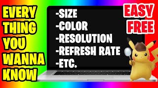 How to Check the Specs of Screen for Laptop - Response Time / Color / Refresh Rate screenshot 4